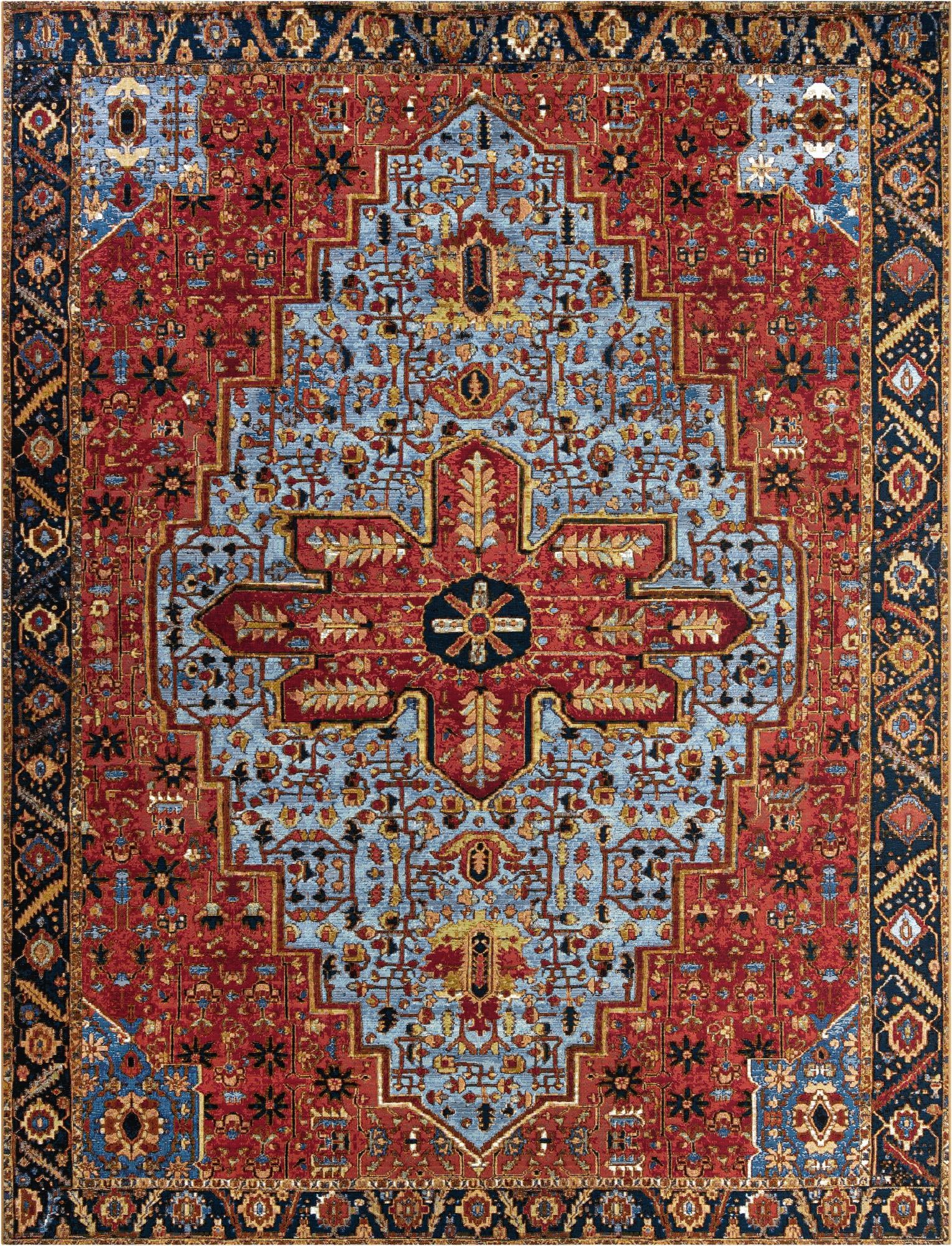 10' x 13' Easy-Clean Traditional Indoor / Outdoor Rug