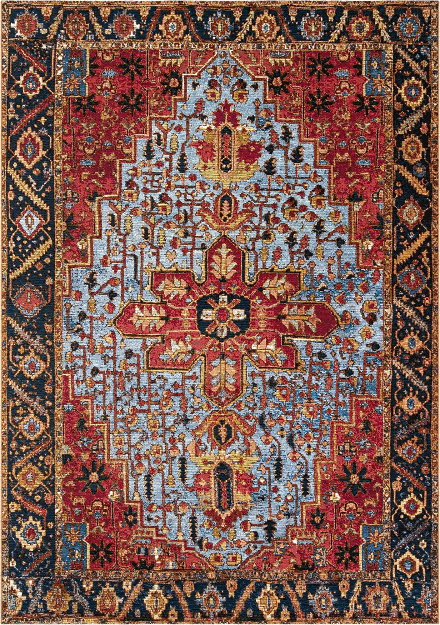 7' x 10' Easy-Clean Traditional Indoor / Outdoor Rug