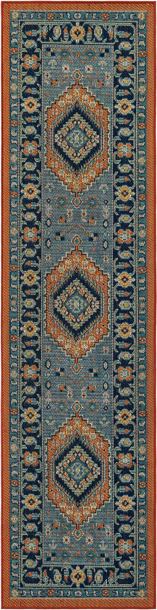 2' 7 x 10' Easy-Clean Baja Indoor / Outdoor Runner Rug