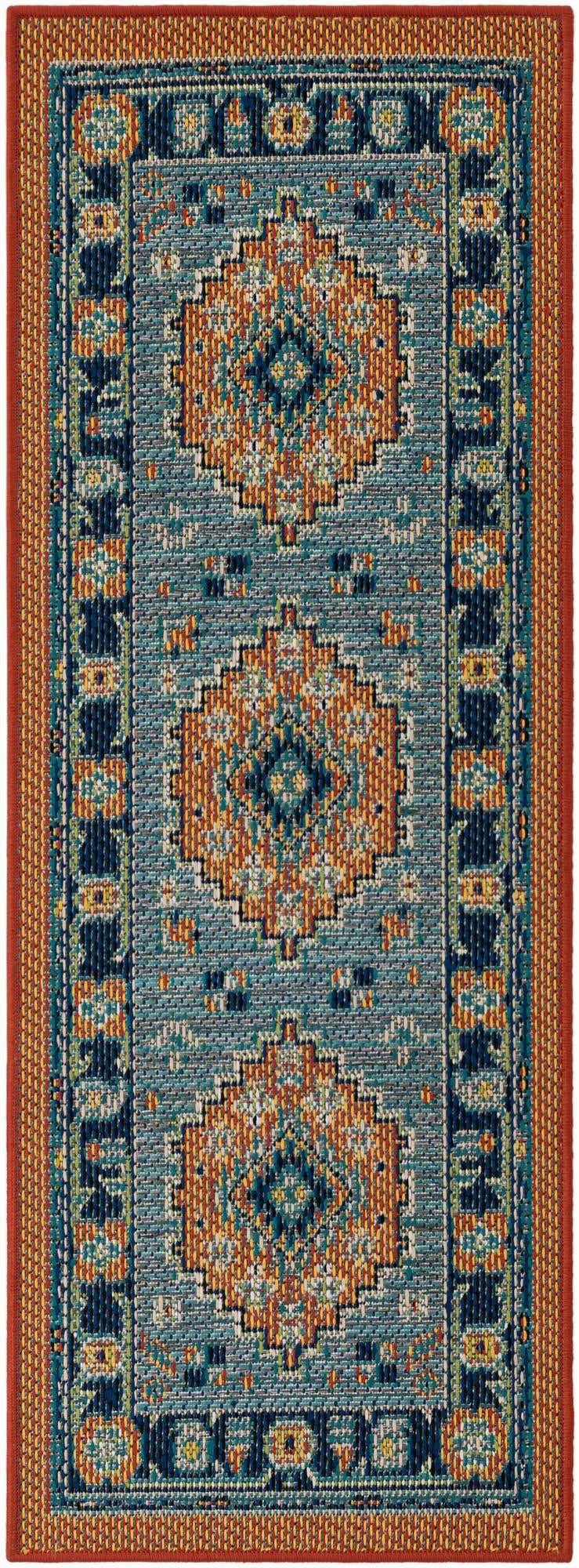 2' x 5' Easy-Clean Baja Indoor / Outdoor Runner Rug