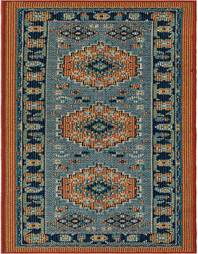 Detail image of 2' x 6' Easy-Clean Baja Indoor / Outdoor Runner Rug