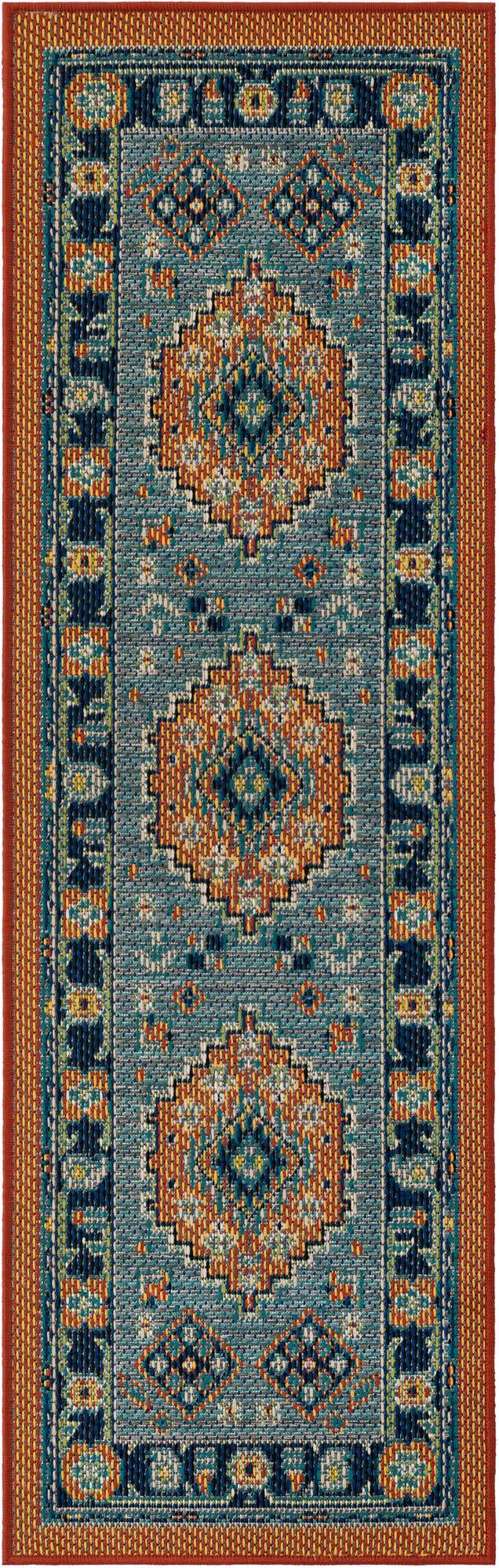2' x 6' Easy-Clean Baja Indoor / Outdoor Runner Rug