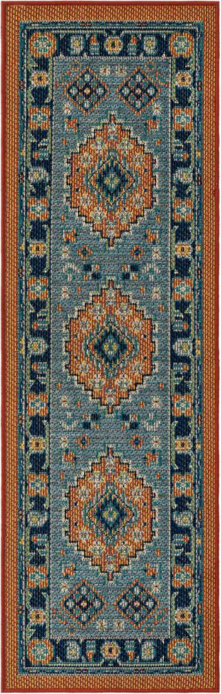 2' x 6' Easy-Clean Baja Indoor / Outdoor Runner Rug