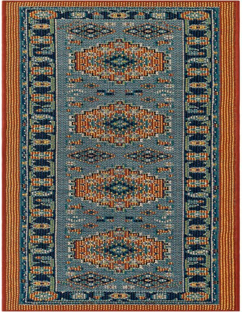 Detail image of 2' x 8' Easy-Clean Baja Indoor / Outdoor Runner Rug