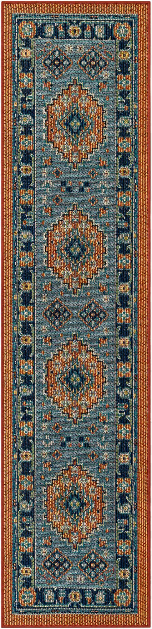 2' x 8' Easy-Clean Baja Indoor / Outdoor Runner Rug