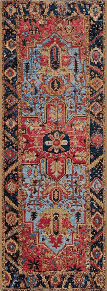 2' x 6' Easy-Clean Traditional Indoor / Outdoor Runner Rug
