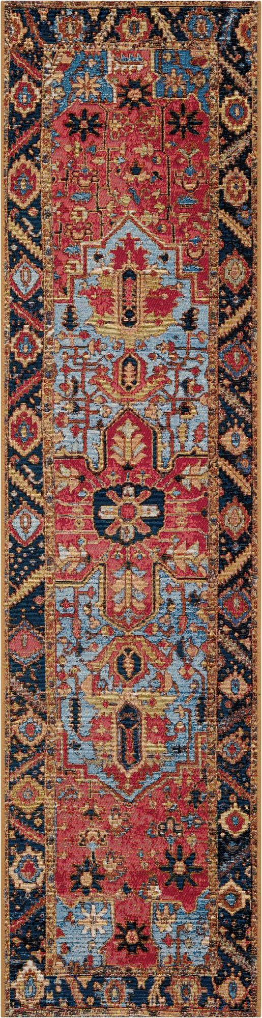 2' x 8' Easy-Clean Traditional Indoor / Outdoor Runner Rug