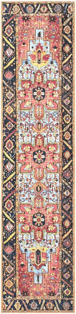 2' 7 x 11' Easy-Clean Traditional Indoor / Outdoor Runner Rug