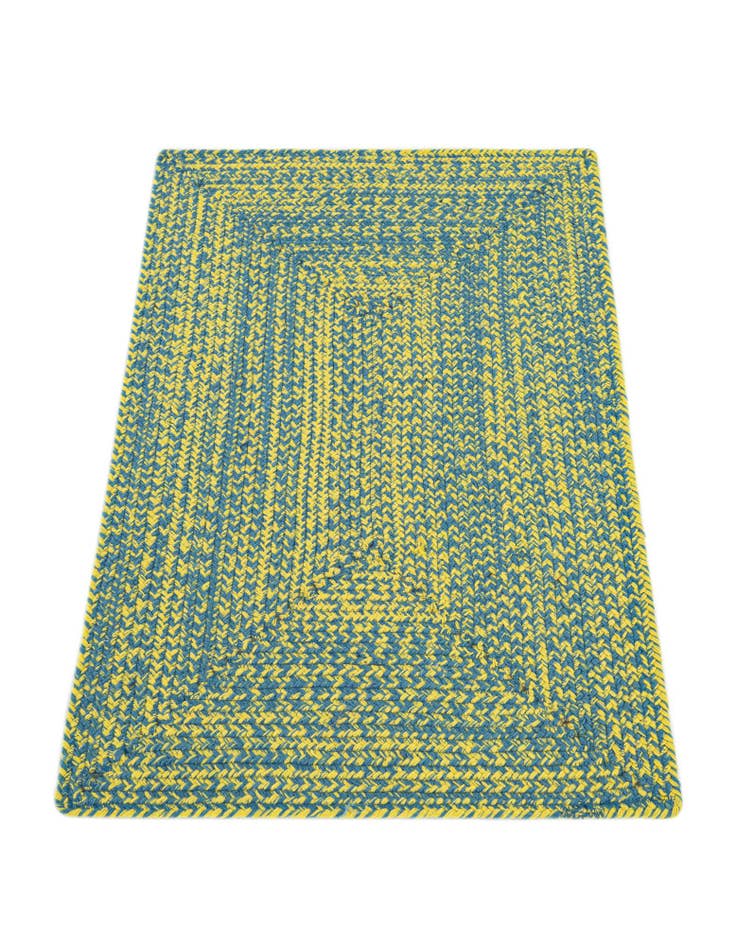 Detail image of 2' x 3' Hand Braided Chindi Cotton Rug