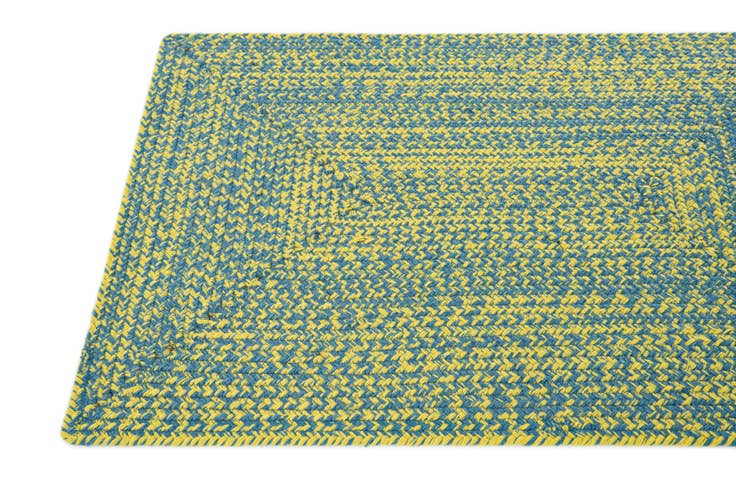 Detail image of 2' x 3' Hand Braided Chindi Cotton Rug