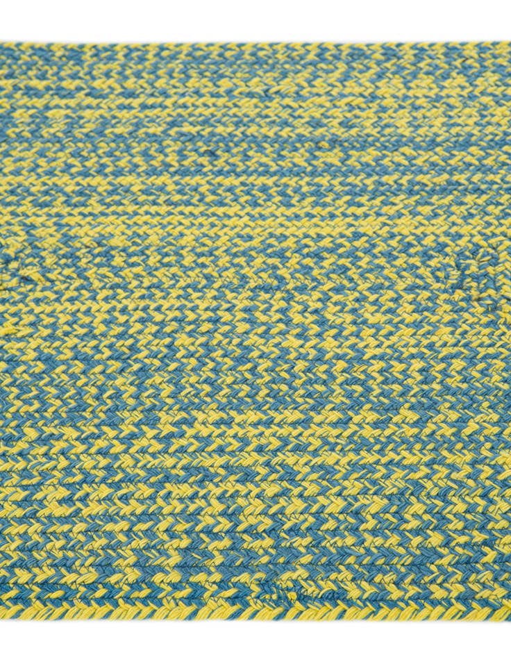 Detail image of 2' x 3'  Hand Braided Chindi Cotton Rug