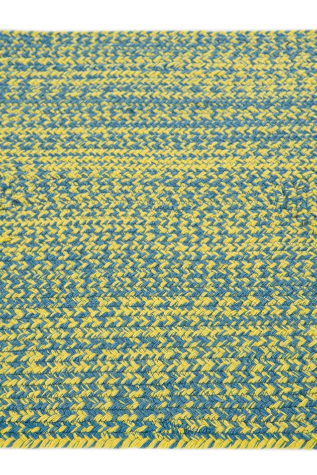 Detail image of 2' x 3' Hand Braided Chindi Cotton Rug