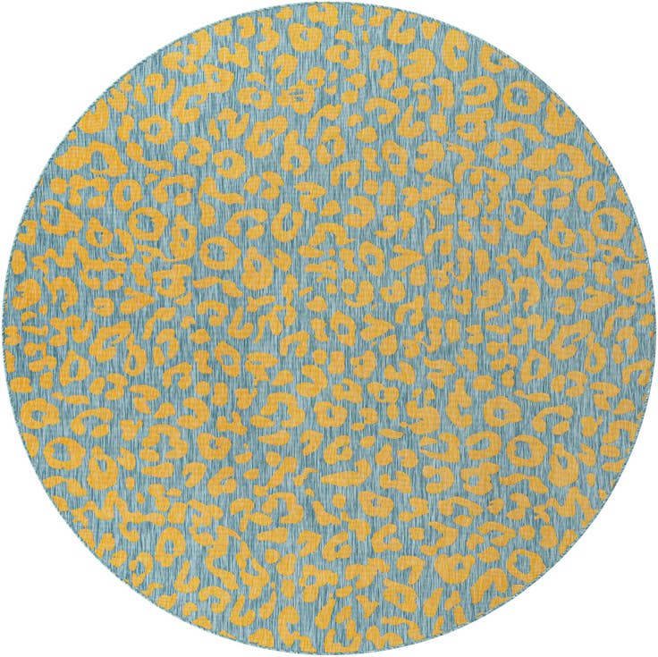 Detail image of 10' x 10' Easy-Clean Safari Indoor / Outdoor Round Rug