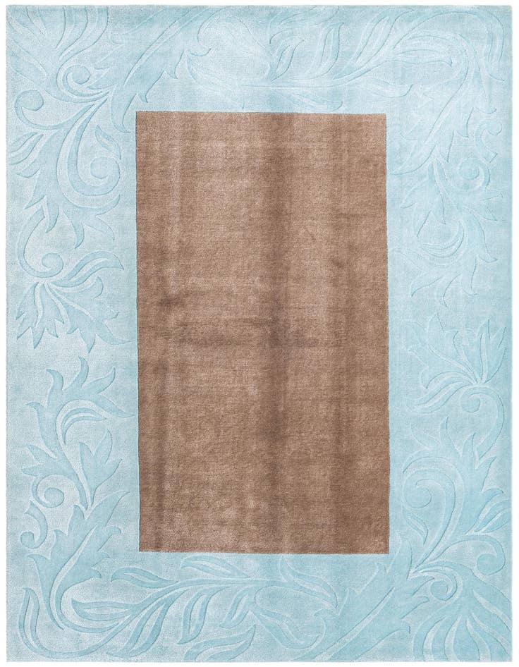 Detail image of 6' 9 x 9' 11 Hand Knotted Darya Wool Rug