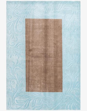 6' 9 x 9' 11 Hand Knotted Darya Wool Rug