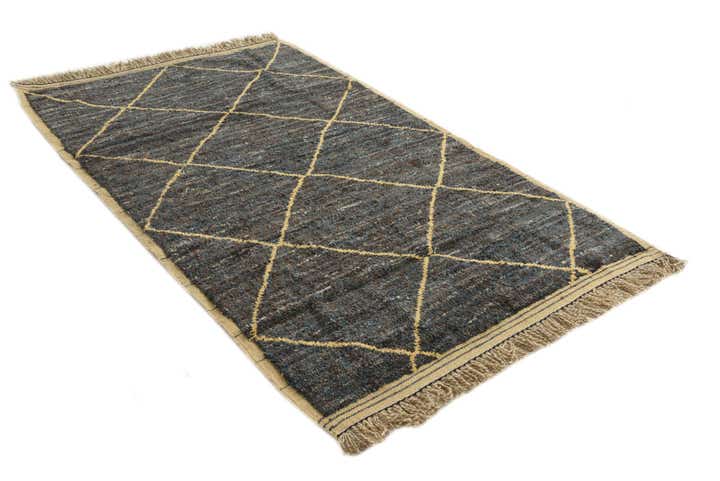 5' x 8' 2 Hand Knotted Moroccan Wool Rug