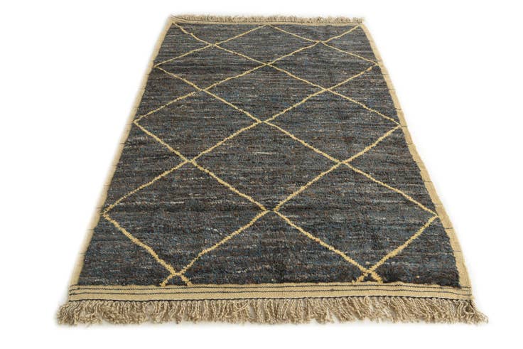 Detail image of 5' x 8' 2 Hand Knotted Moroccan Wool Rug