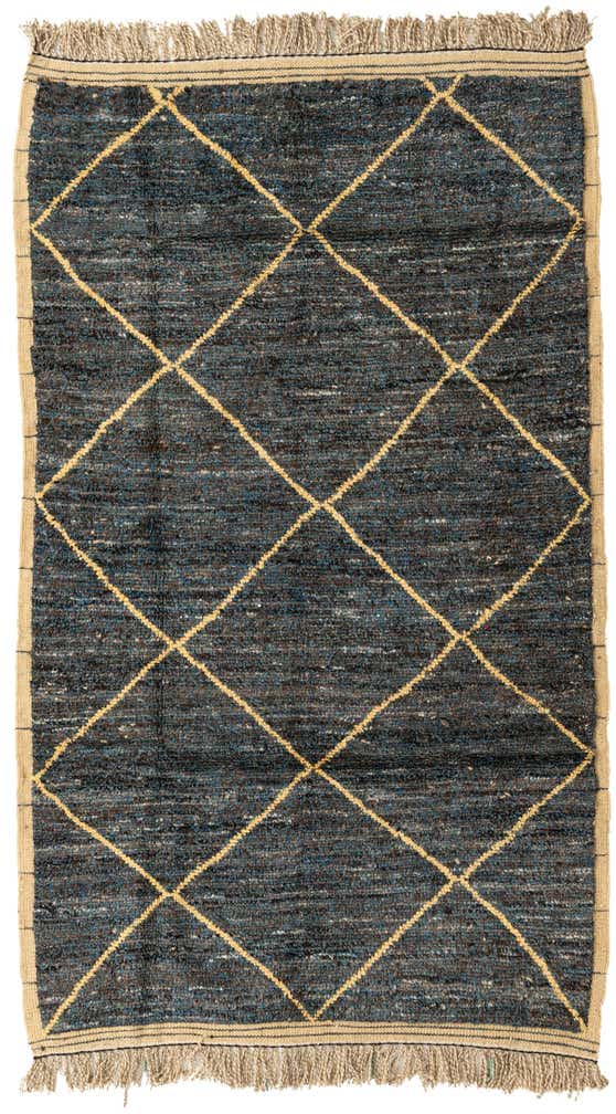 5' x 8' 2 Hand Knotted Moroccan Wool Rug