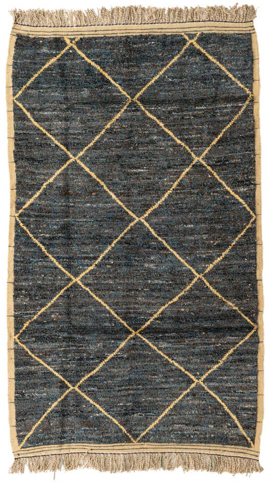 Detail image of 5' x 8' 2 Hand Knotted Moroccan Wool Rug