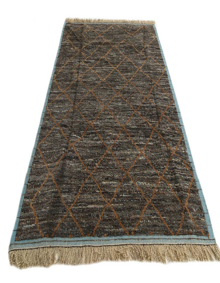 Detail image of 6' 3 x 9' 2  Hand Knotted Moroccan Wool Rug
