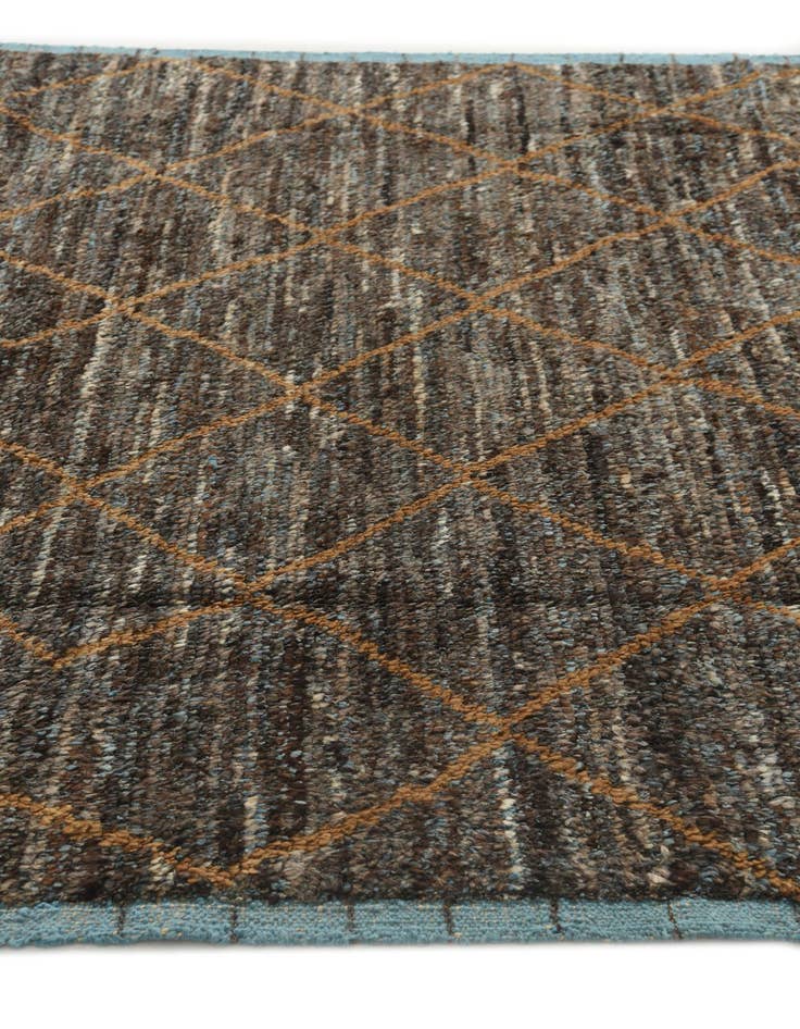 Detail image of 6' 3 x 9' 2  Hand Knotted Moroccan Wool Rug