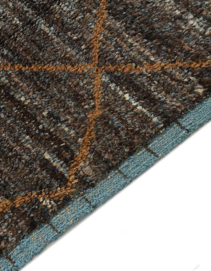 Detail image of 6' 3 x 9' 2  Hand Knotted Moroccan Wool Rug