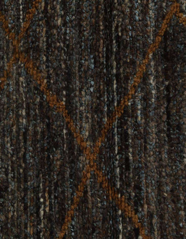 Detail image of 6' 3 x 9' 2  Hand Knotted Moroccan Wool Rug