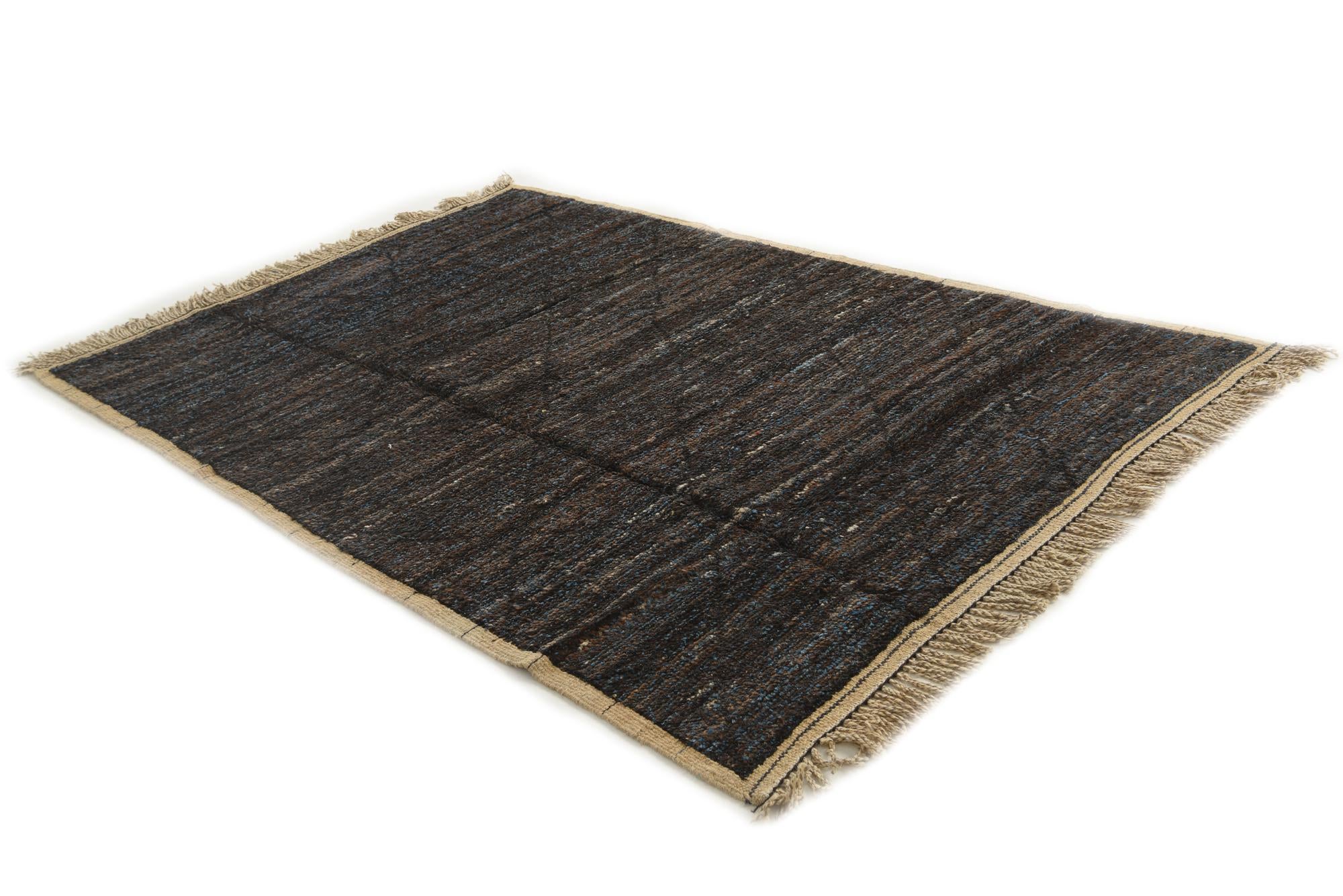 5' 5 x 8' 2 Hand Knotted Moroccan Wool Rug