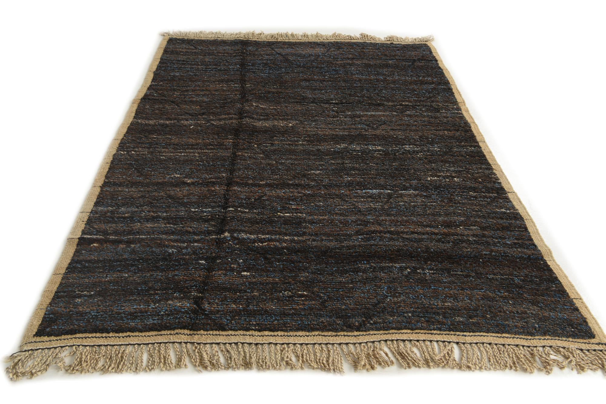 5' 5 x 8' 2 Hand Knotted Moroccan Wool Rug