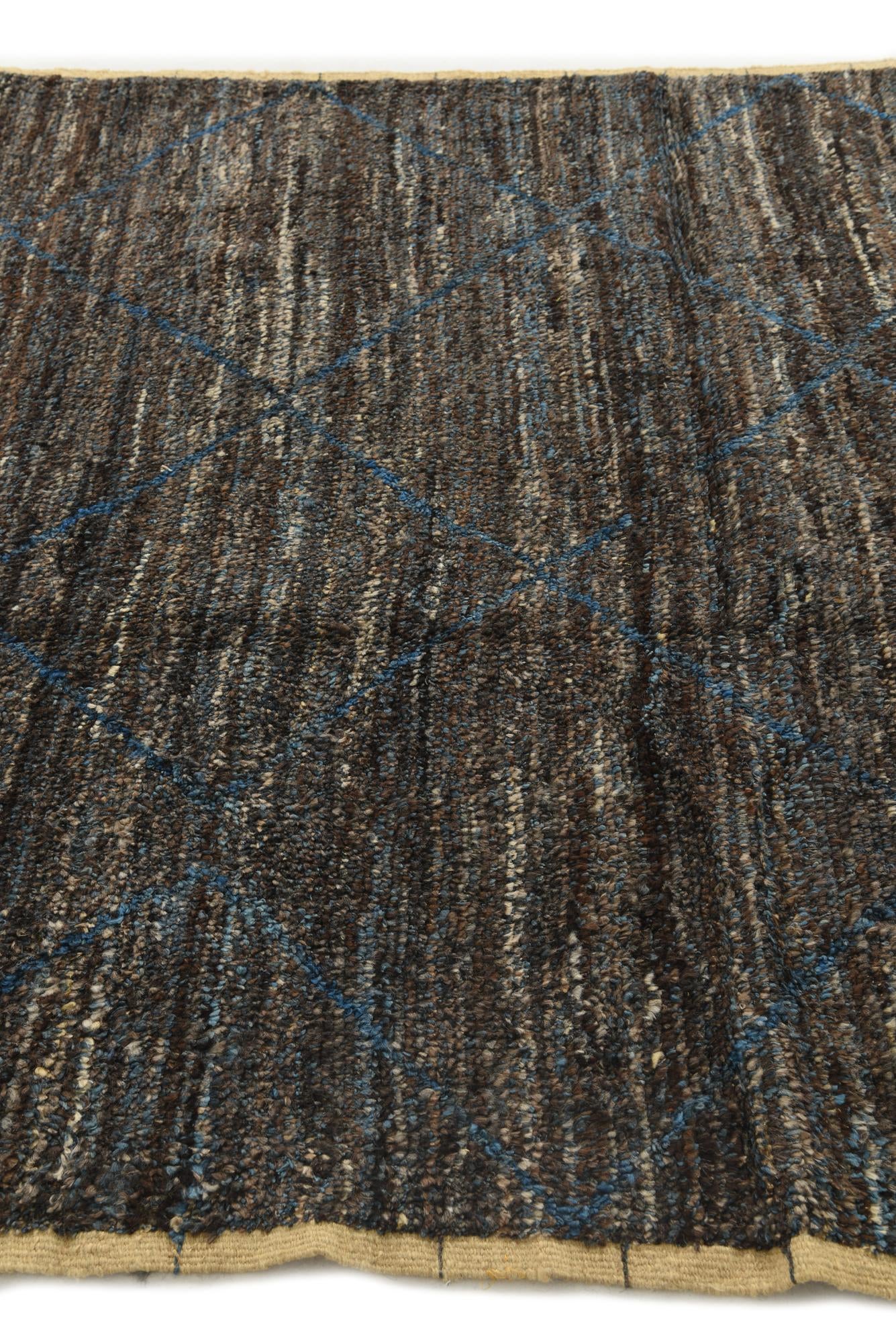 6' 2 x 9' 3 Hand Knotted Moroccan Wool Rug