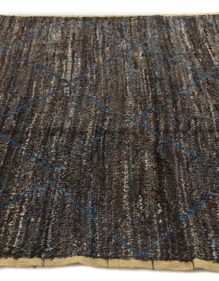 Detail image of 6' 2 x 9' 3  Hand Knotted Moroccan Wool Rug