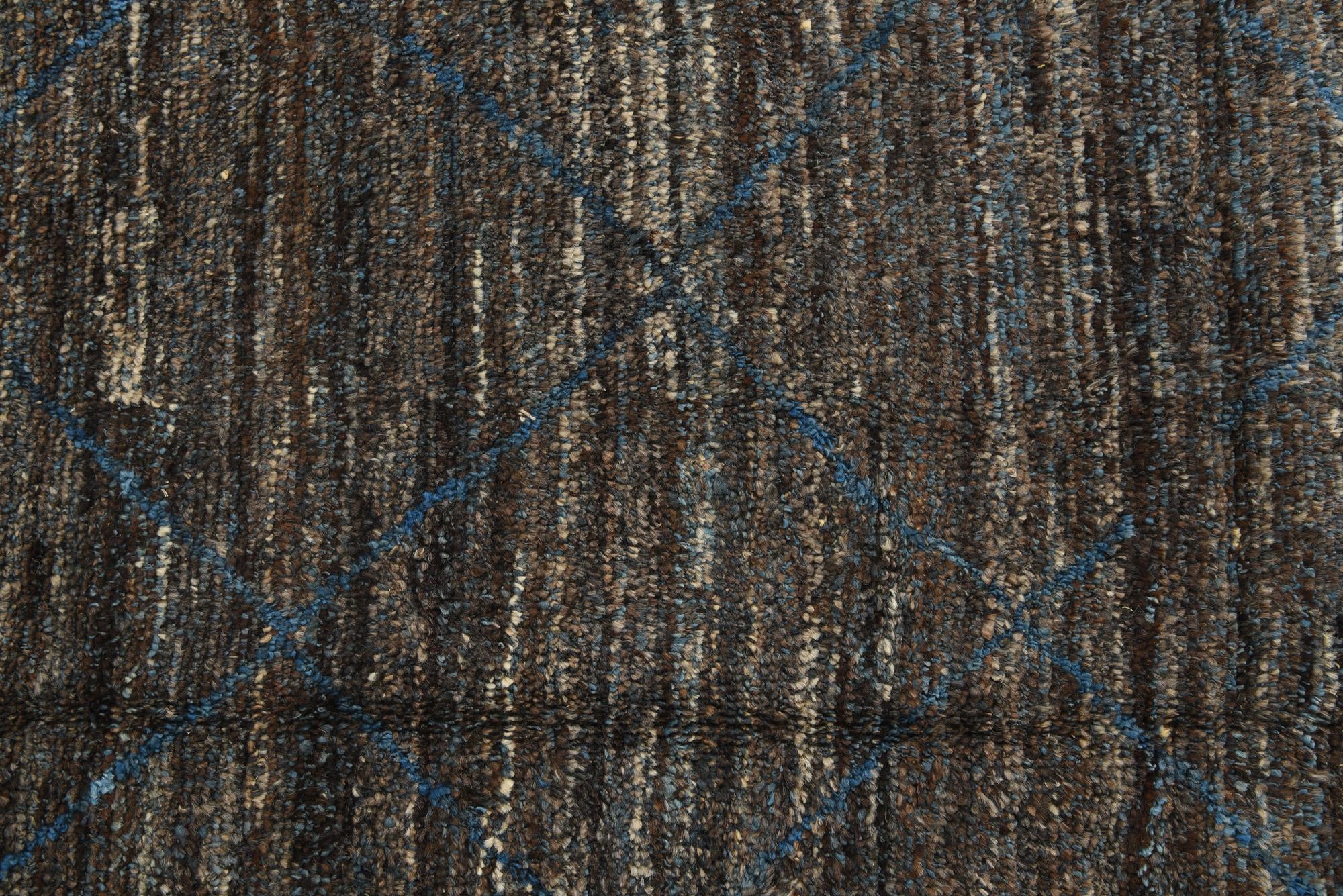 6' 2 x 9' 3 Hand Knotted Moroccan Wool Rug