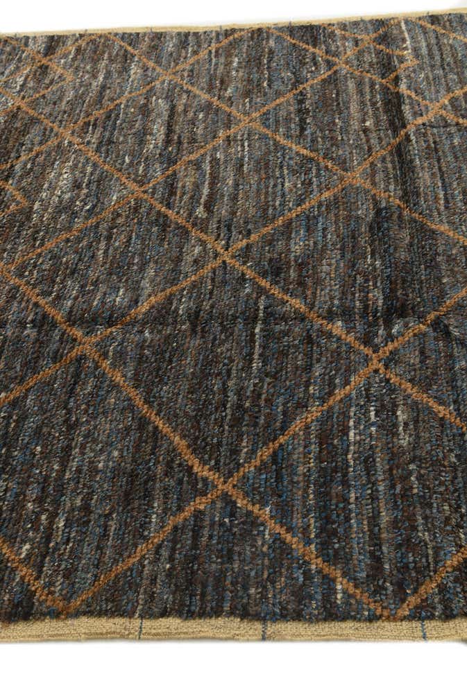 6' x 9' 4 Hand Knotted Moroccan Wool Rug