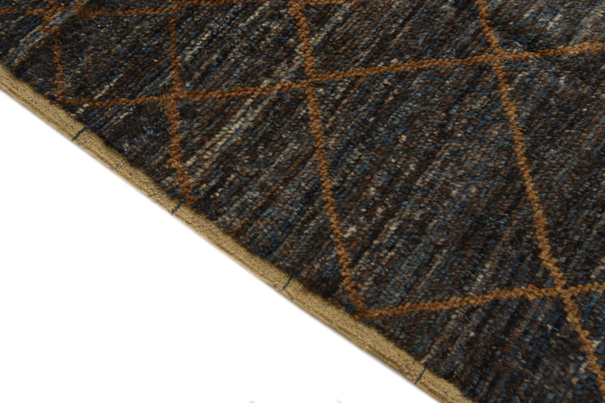 6' x 9' 4 Hand Knotted Moroccan Wool Rug