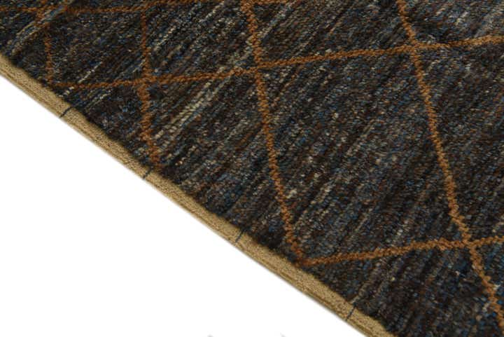 6' x 9' 4 Hand Knotted Moroccan Wool Rug