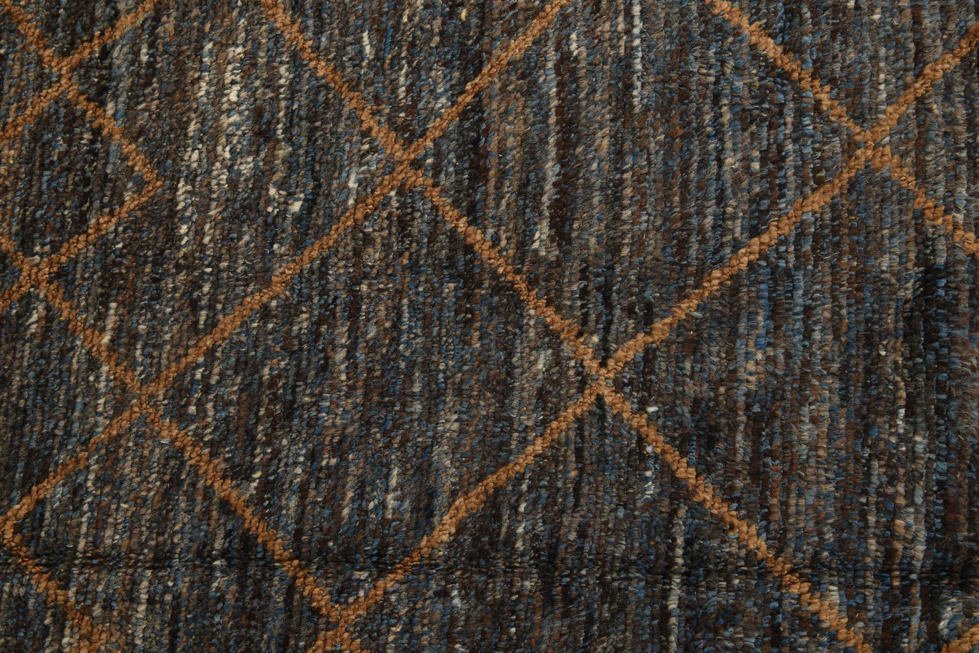 6' x 9' 4 Hand Knotted Moroccan Wool Rug