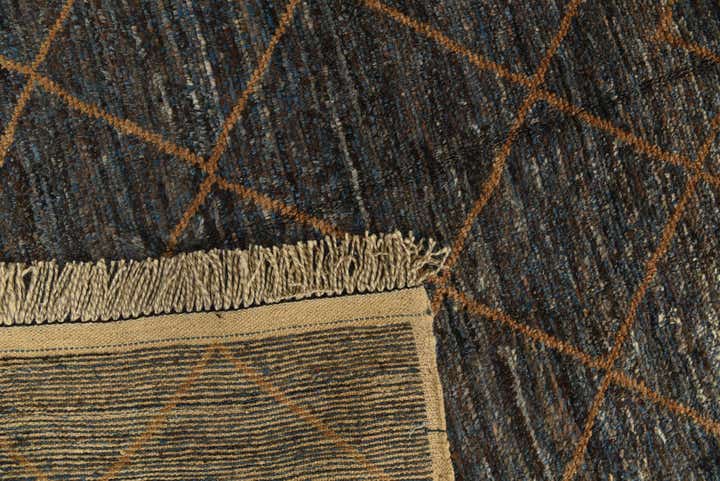 6' x 9' 4 Hand Knotted Moroccan Wool Rug