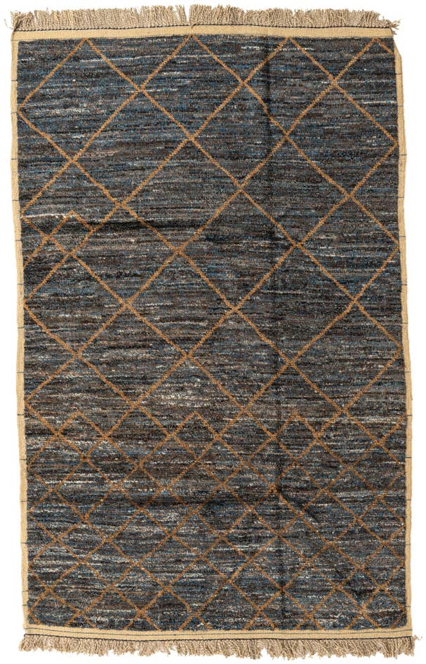 Detail image of 6' x 9' 4 Hand Knotted Moroccan Wool Rug