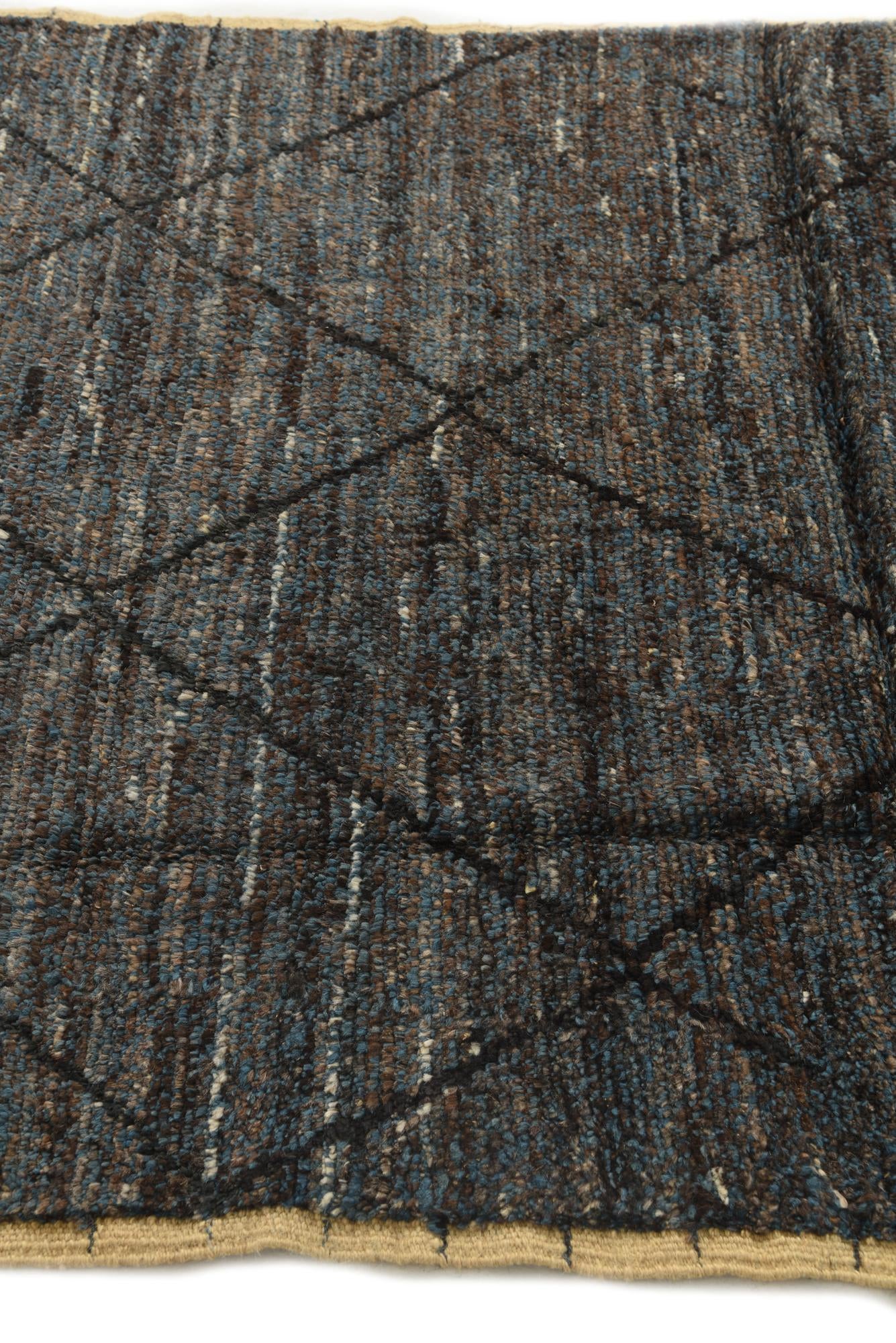 5' x 8' 5 Hand Knotted Moroccan Wool Rug