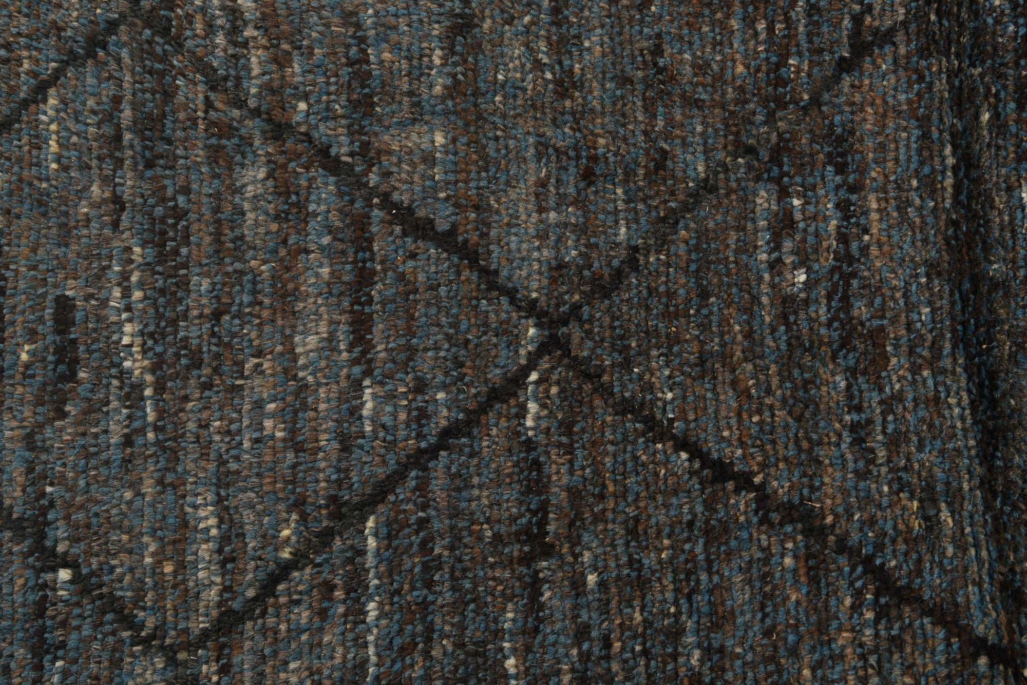 5' x 8' 5 Hand Knotted Moroccan Wool Rug