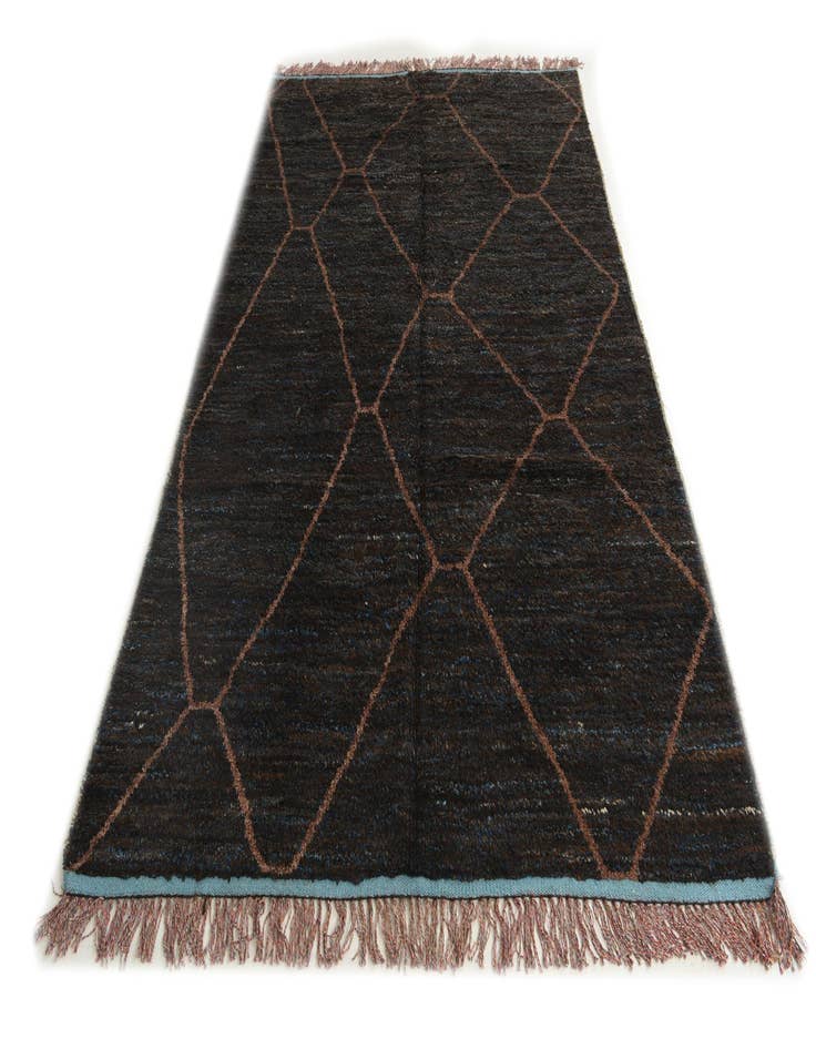 Detail image of 6' x 9' 3  Hand Knotted Moroccan Wool Rug