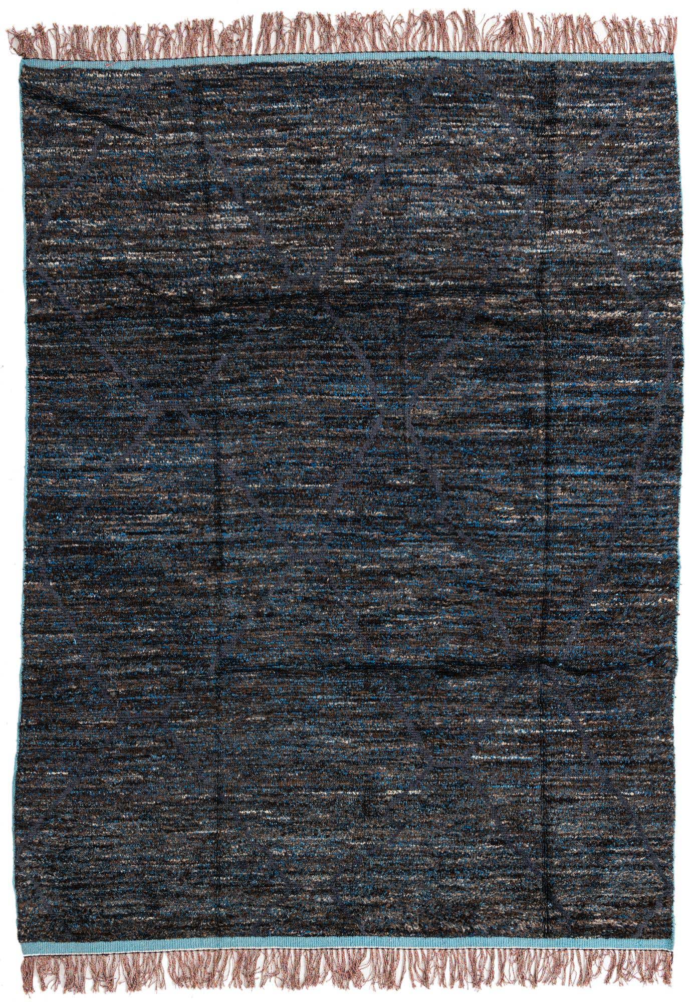 7' 7 x 10' 5 Hand Knotted Moroccan Wool Rug