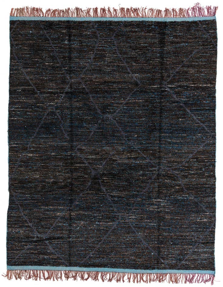 Detail image of 8' 11 x 12' 6 Hand Knotted Moroccan Wool Rug