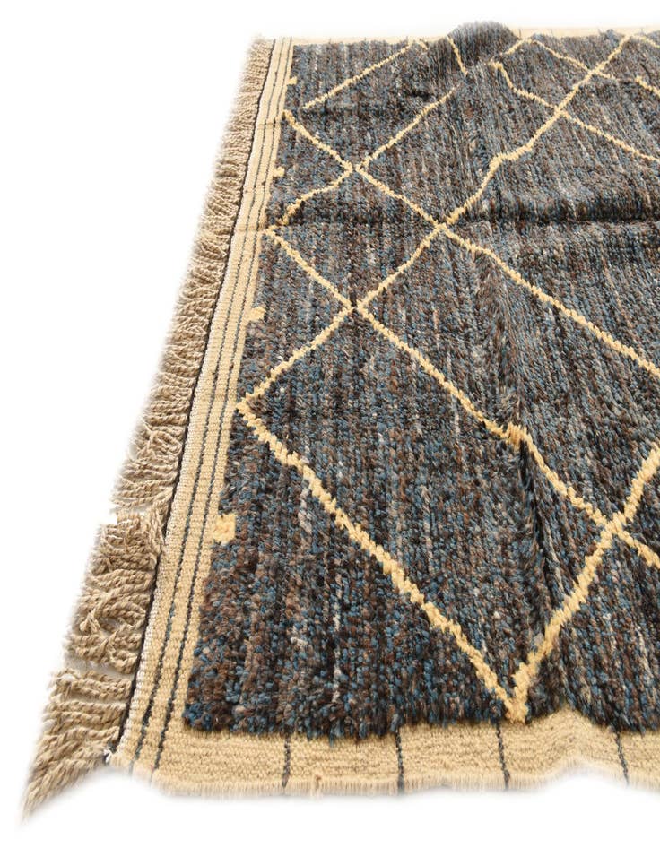 Detail image of 5' x 8' 3  Hand Knotted Moroccan Wool Rug