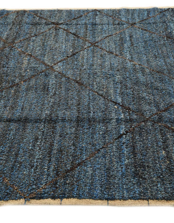 Detail image of 6' 4 x 9' 3  Hand Knotted Moroccan Wool Rug