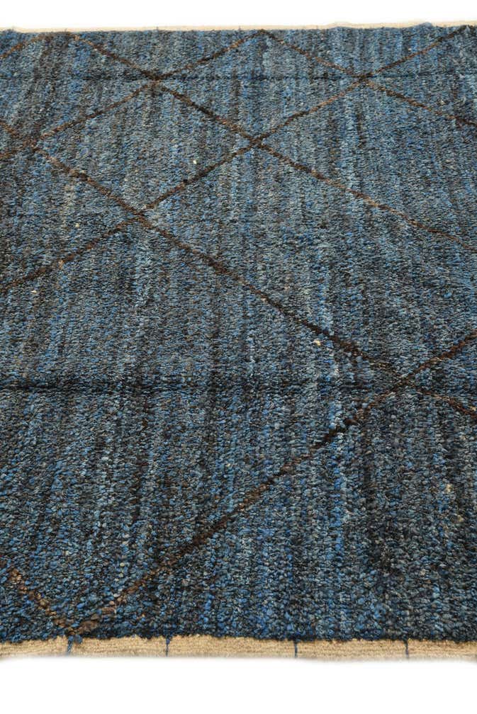 6' 4 x 9' 3 Hand Knotted Moroccan Wool Rug