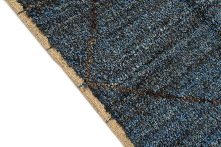 6' 4 x 9' 3 Hand Knotted Moroccan Wool Rug