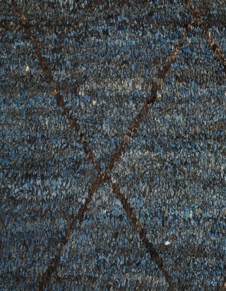 Detail image of 6' 4 x 9' 3  Hand Knotted Moroccan Wool Rug