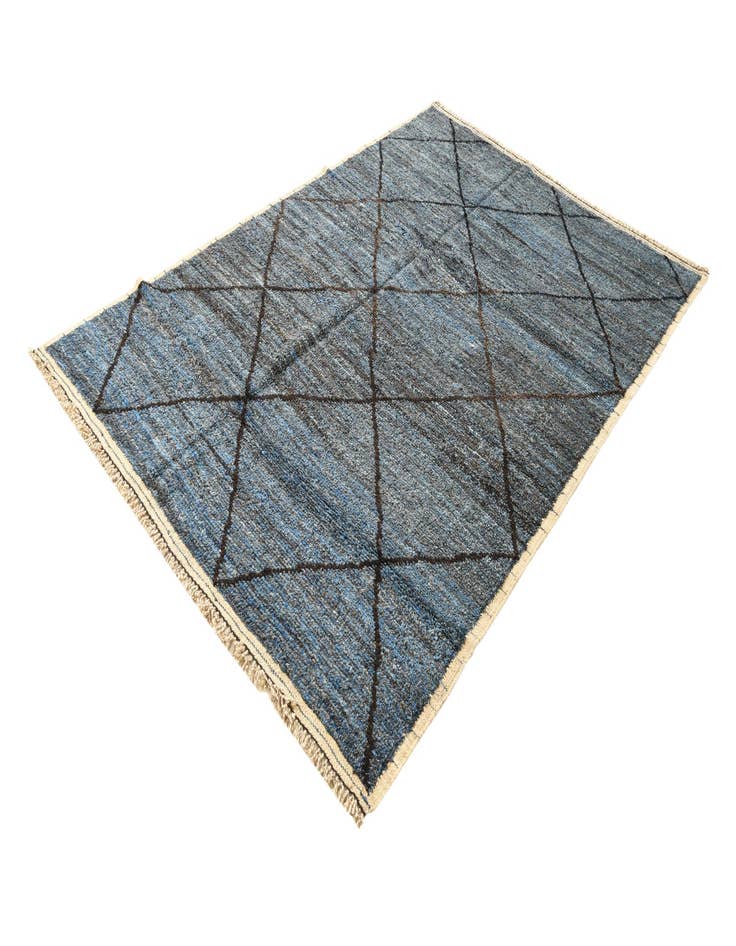 Detail image of 6' 3 x 9' 2  Hand Knotted Moroccan Wool Rug