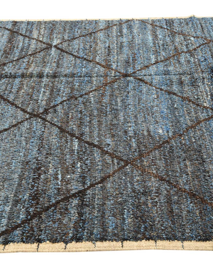 Detail image of 6' 3 x 9' 2  Hand Knotted Moroccan Wool Rug